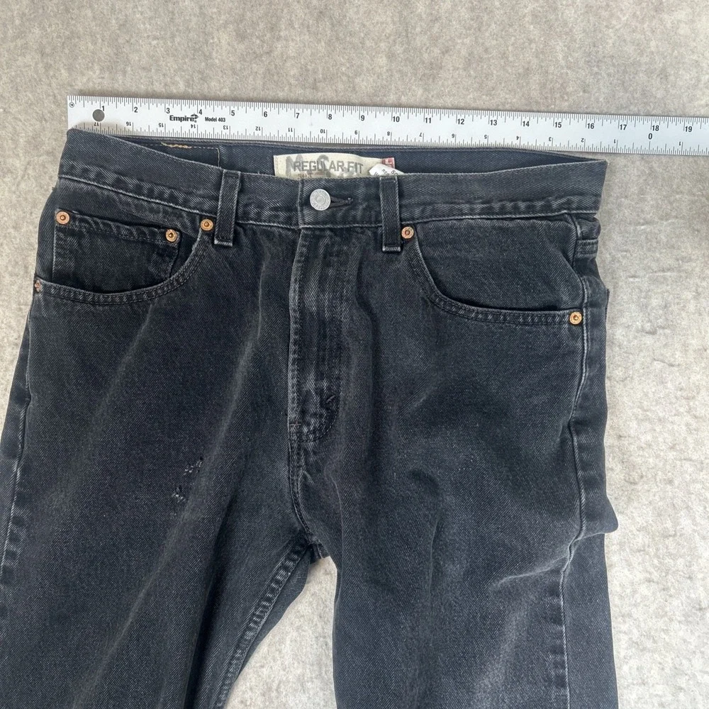 Levi's‎ 505 Regular Fit Mens Jeans Black Size 34x32  Denim Y2K VTG